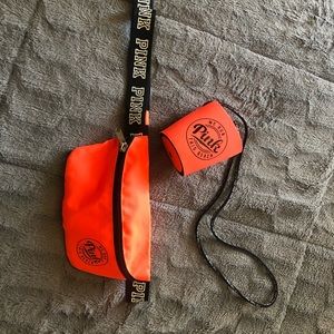 VS Pink Fanny Pack & Drink Holder